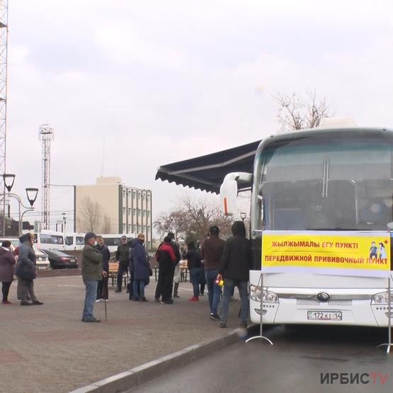 Облыс орталығында жылжымалы екпе салу пункттері жұмыс істей бастады